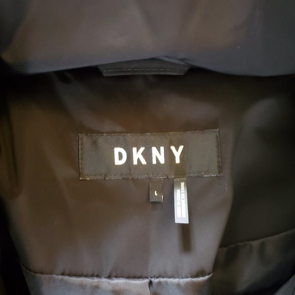 DKNY Faux-fur-trim Puffer Coat - Black - L - Picture 4 of 11